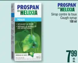 Jean Coutu PROSPAN HELIXIA Cough syrup offer