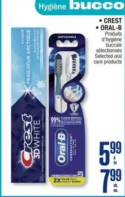Jean Coutu CREST, ORAL-B Selected oral care products offer
