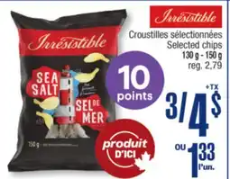 Jean Coutu IRRESISTIBLE Selected chips offer