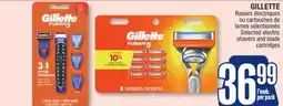 Jean Coutu GILLETTE Selected electric shavers and blade cartridges offer