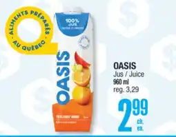 Jean Coutu OASIS Juice offer