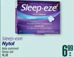 Jean Coutu SLEEP-EZE NYTOL Sleep aid offer
