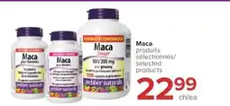 Jean Coutu WEBBER NATURALS Maca selected products offer