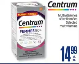 Jean Coutu CENTRUM Selected multivitamins offer