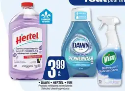 Jean Coutu DAWN, HERTEL, VIM Selected cleaning products offer