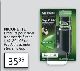 Brunet NICORETTE Produits pour aider à cesser de fumer offer