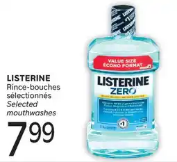 Brunet LISTERINE Rince-bouches sélectionnés offer