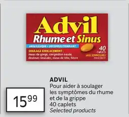 Brunet ADVIL Pour aider à soulager les symptômes du rhume et de la grippe offer