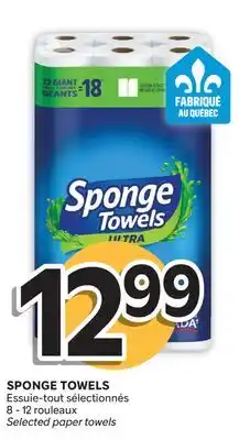 Brunet SPONGE TOWELS Essuie-tout sélectionnés 8-12rouleaux offer