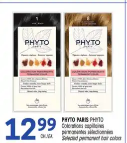 Uniprix PHYTO PARIS PHYTO Colorations capillaires permanentes sélectionnées/Selected permanent hair colors offer