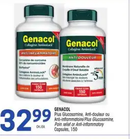 Uniprix GENACOL Plus Glucosamine Anti-inflammatoire / Anti-douleur ou Anti-inflammatory offer