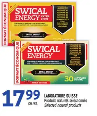 Uniprix LABORATOIRE SUISSE Produits naturels sélectionnés/Selected natural products offer