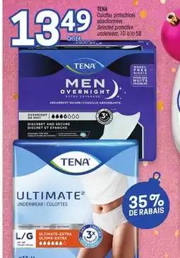 Uniprix TENA Culottes protectrices sélectionnées / Selected protective underwear offer