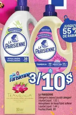 Uniprix LA PARISIENNE Détergent à lessive/Laundry detergent offer