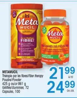 Uniprix METAMUCIL Thérapie par les fibres/Fiber therapy offer