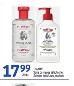 Uniprix THAYERS Soins du visage sélectionnés/Selected facial care products offer