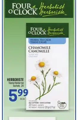 Uniprix HERBORISTE Tisane/Herbal tea Sachets offer