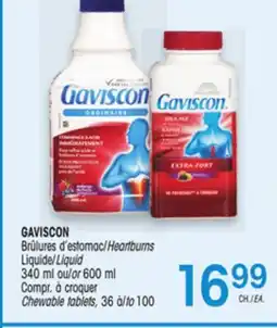 Uniprix GAVISCON Brûlures d'estomac/Heartburns offer