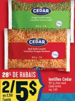 Marché Adonis LENTILLES CEDAR | CEDAR LENTILS offer