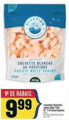 Marché Adonis CREVETTES BLANCHES CUITES BLUE TIDE | BLUE TIDE COOKED WHITE SHRIMPS offer