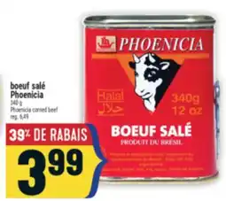Marché Adonis BOEUF SALÉ PHOENICIA | PHOENICIA CORNED BEEF offer