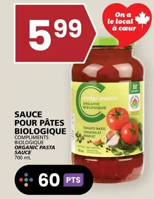 Rachelle-Bery Grocery COMPLIMENTS BIOLOGIQUE ORGANIC PASTA SAUCE offer