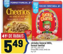 Marché Adonis CÉRÉALES GENERAL MILLS, FORMAT FAMILIAL | GENERAL MILLS CEREALS, FAMILY SIZE offer