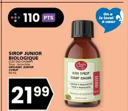 Rachelle-Bery Grocery CLEF DES CHAMPS Toux - bronchite ORGANIC JUNIOR SYRUP offer