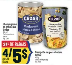 Marché Adonis TREMPETTE DE POIS CHICHES CEDAR | CEDAR CHICK PEA DIP offer