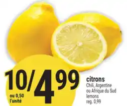 Marché Adonis CITRONS | LEMONS offer