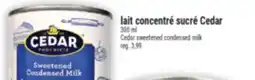 Marché Adonis LAIT CONCENTRÉ SUCRÉ CEDAR | CEDAR SWEETENED CONDENSED MILK offer