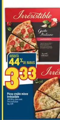 Marché Adonis PIZZA CROÛTE MINCE IRRÉSISTIBLE | THIN CRUST PIZZA offer