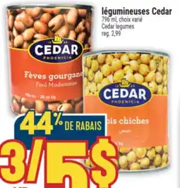 Marché Adonis LÉGUMINEUSES CEDAR | CEDAR LEGUMES offer