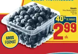 Marché Adonis BLEUETS | BLUEBERRIES offer