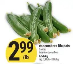 Marché Adonis CONCOMBRES LIBANAIS | LEBANESE CUCUMBERS offer