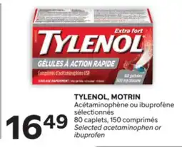 Brunet TYLENOL, MOTRIN Acétaminophène ou ibuprofène sélectionnés offer