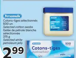 Brunet PERSONNELLE Cotons-tiges sélectionnés, Gelée de pétrole blanche sélectionnée offer
