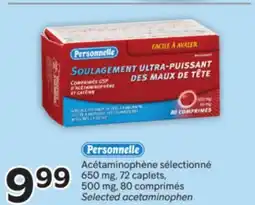 Brunet PERSONNELLE Acétaminophène sélectionné 650mg, 500mg offer