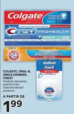 Brunet COLGATE, ARM & HAMMER, CREST Produits sélectionnés offer