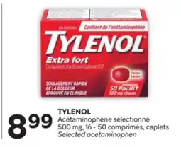 Brunet TYLENOL Acétaminophène sélectionné 500mg offer