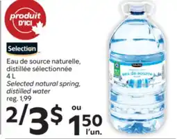 Brunet SELECTION Eau de source naturelle, distillée sélectionnée offer