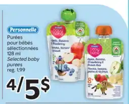 Brunet PERSONNELLE Purées pour bébés sélectionnées offer