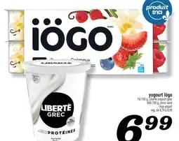 Marché Richelieu YOGOURT IÖGO | IÖGO YOGURT offer