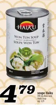Marché Richelieu SOUPE HAIKU | HAIKU SOUP offer