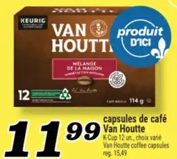Marché Richelieu CAPSULES DE CAFÉ VAN HOUTTE | VAN HOUTTE K-CUP COFFEE CAPSULES offer