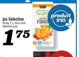 Marché Richelieu JUS SELECTION | SELECTION JUICE offer