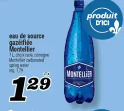 Marché Richelieu EAU DE SOURCE GAZÉIFIÉE MONTELLIER | MONTELLIER CARBONATED SPRING WATER offer