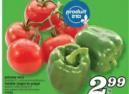 Marché Richelieu POIVRONS VERTS | GREEN PEPPERS offer