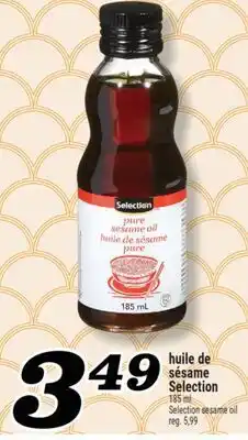 Marché Richelieu HUILE DE SÉSAME SELECTION | SELECTION SESAME OIL offer
