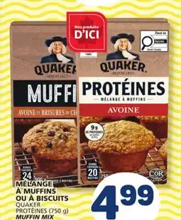 Marché Bonichoix QUAKER PROTÉINES (750 g) MUFFIN MIX offer